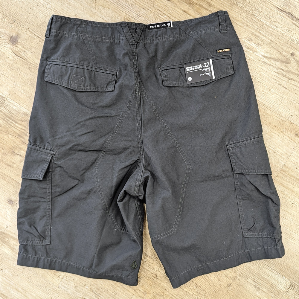 Volcom Grande Barrracks Cargo Short Asphalt Odyssey Surf Snow Style