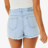 Rip Curl Amy High Waist Shorts - Blue Denim - Image 2