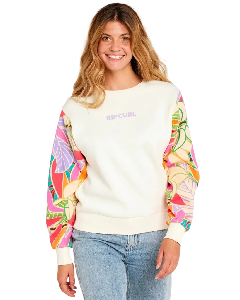 Rip Curl Wavy Print Crew - Lily