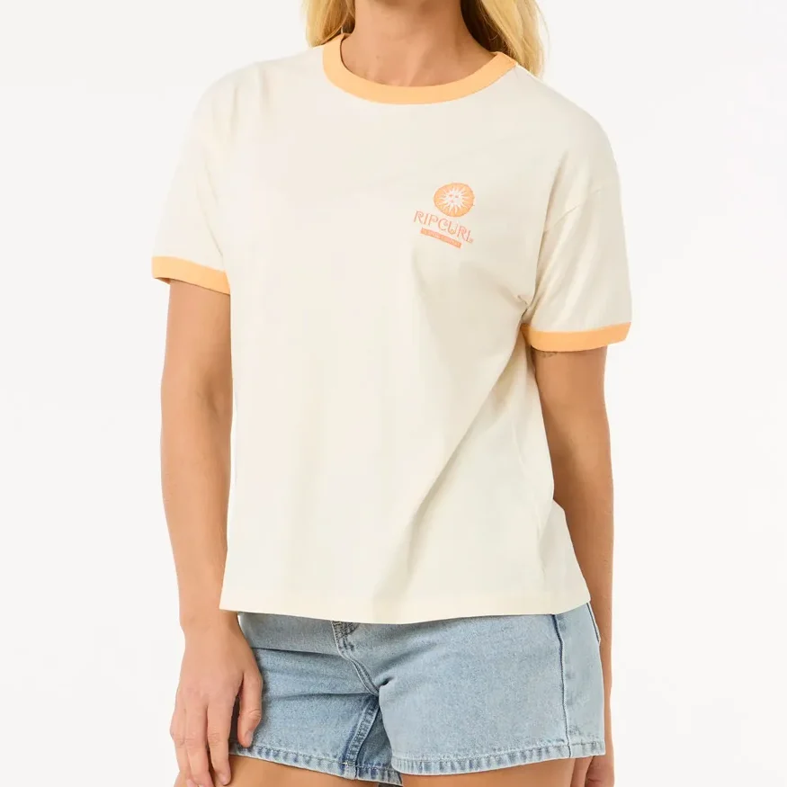 Rip Curl San Carlos Ringer Tee - Bone