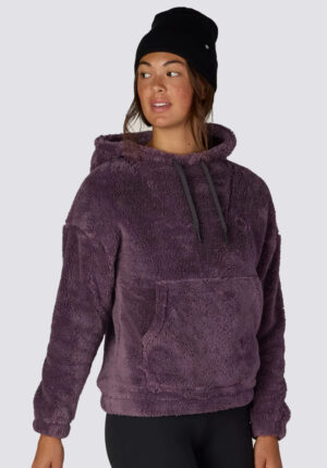 686 Womens 2027 Sherpa Hoody - Black Plum
