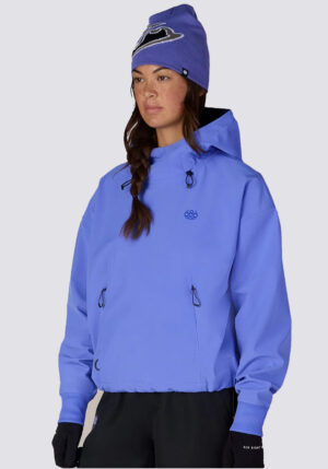 686 Women's Waterproof Team Crop Hoody - Alpenglow Blue