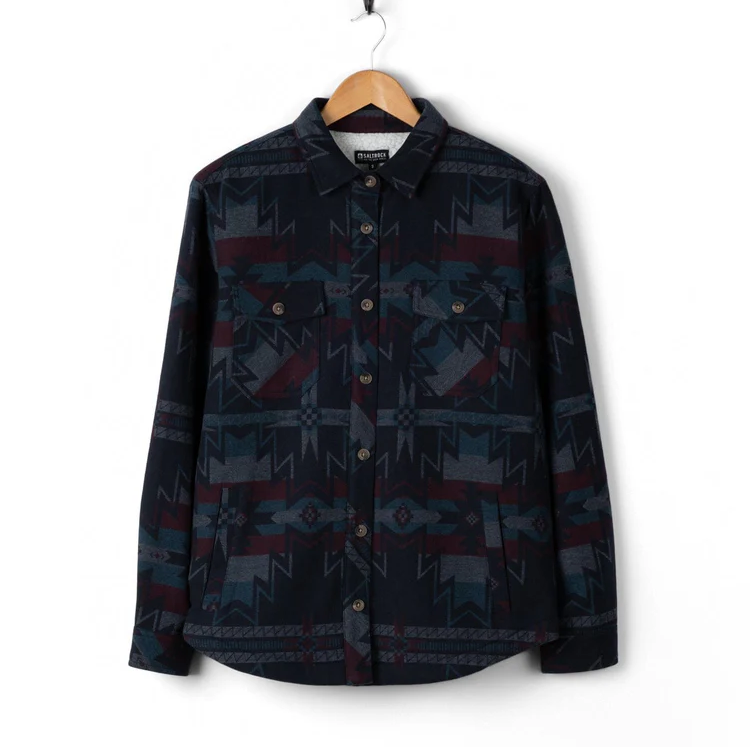 Saltrock Stella Aztec Womens Shacket - Blue