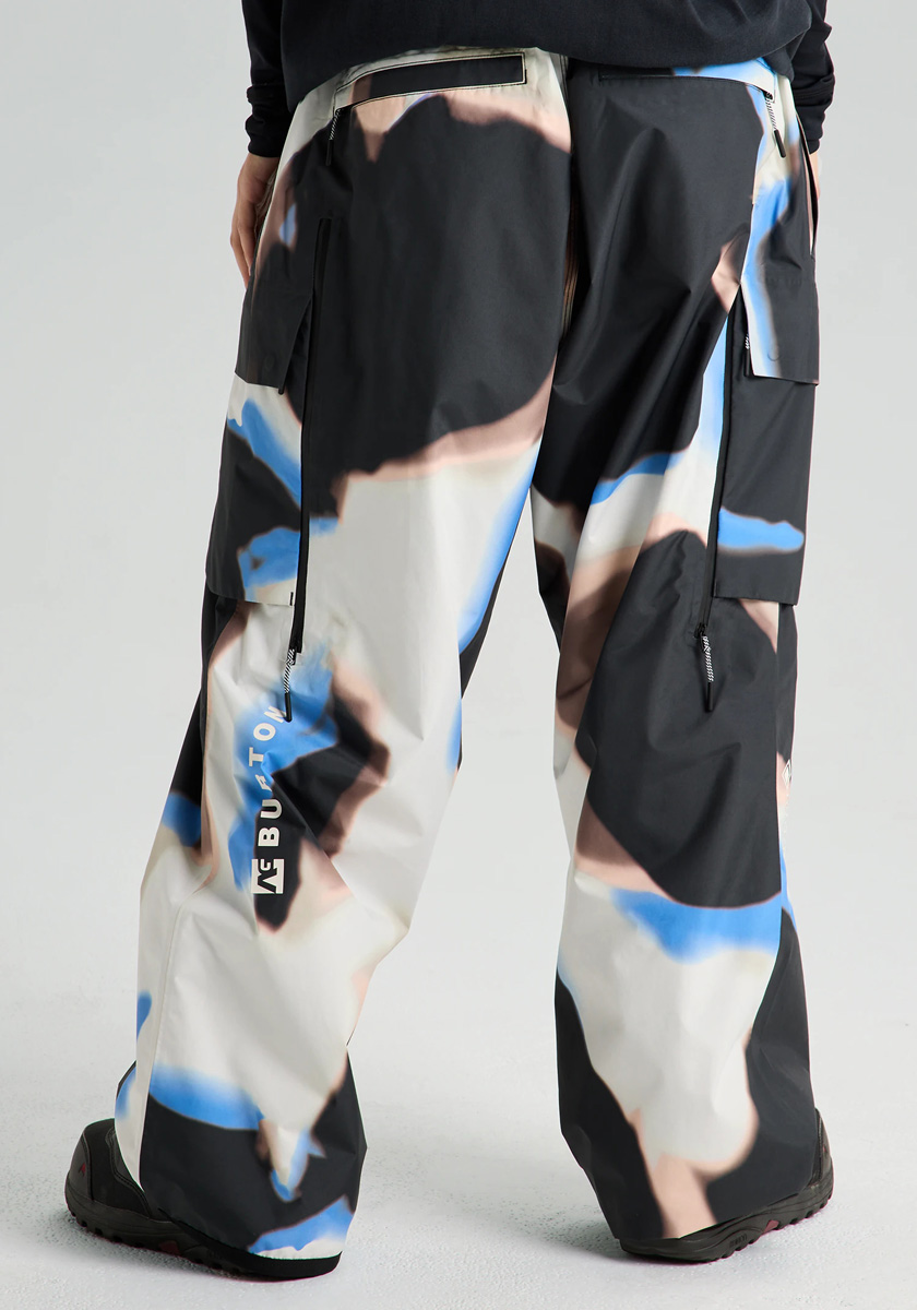Burton AG Gore-Tex Flyrail 2L Pant - Large Acidic Watercolour - Image 2