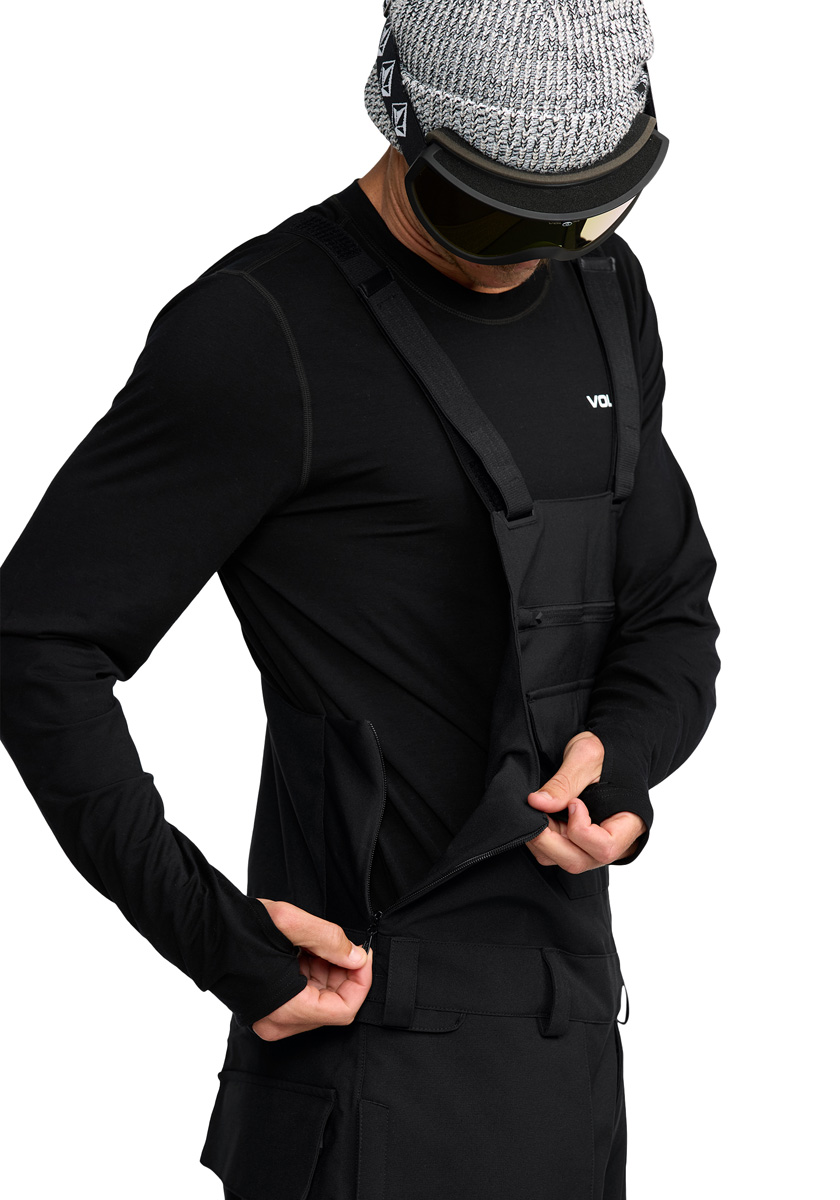 Volcom Roan Bib Pants 2026 - Black - Image 2