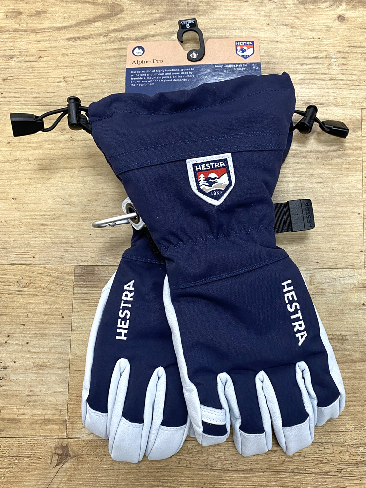 Hestra Army Leather Heli Ski Gloves - Navy