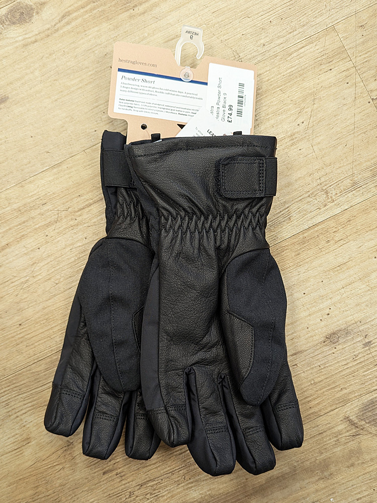 Hestra Powder Short Glove - Black - Image 2