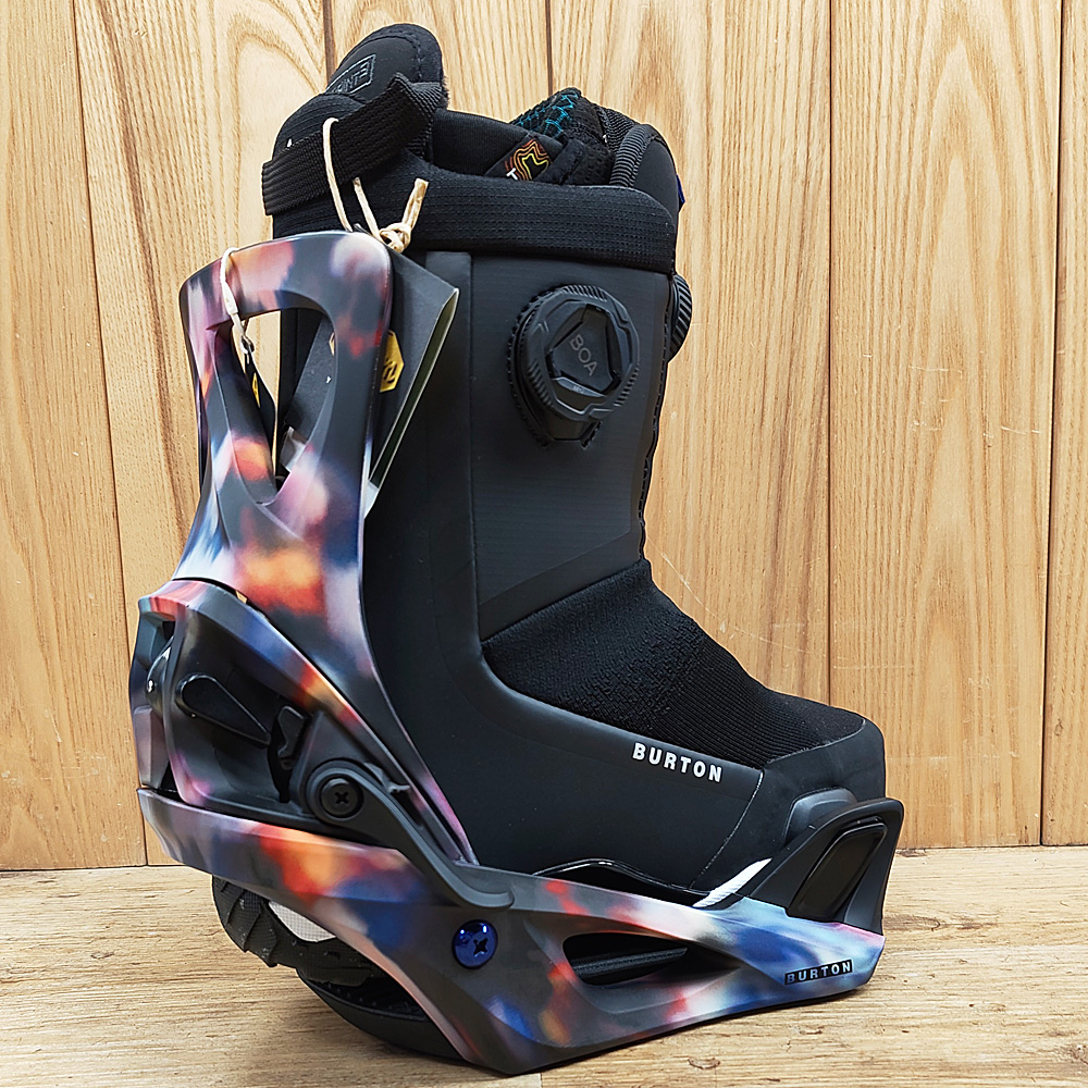 Burton Womens Step On Package - Black w/ Floral Blur - Image 2