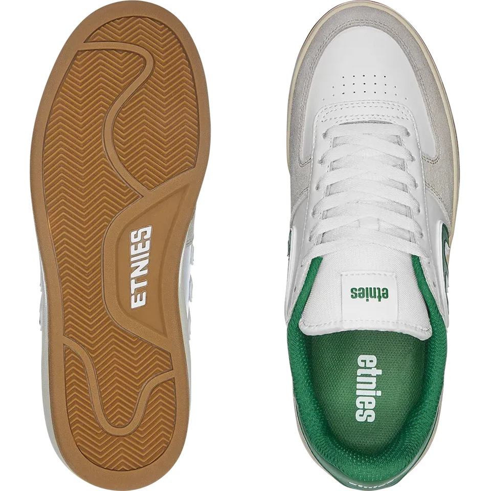 Etnies Emerson Low-Top Shoe - Grey/White/Green - Image 2