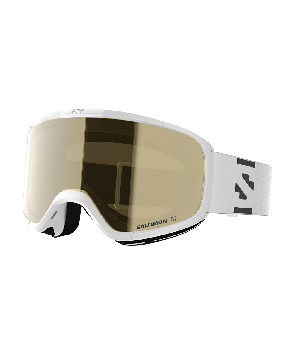 Salomon Lumi Access Kids Snow Goggles - White/Gold