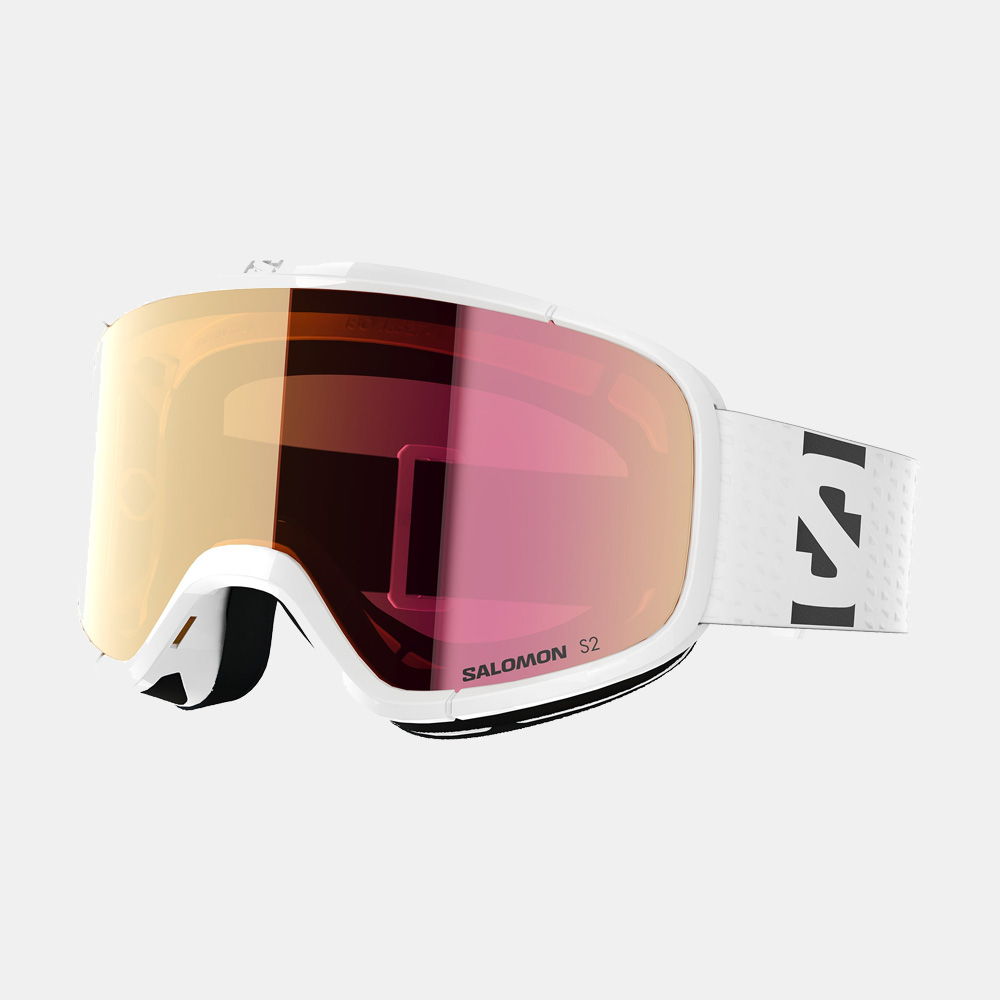 Salomon Lumi Kids Snow Goggle - White/Ruby