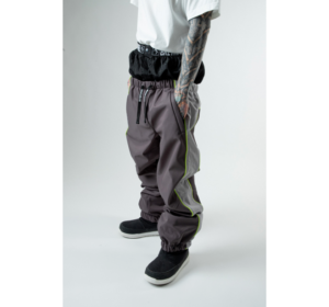 Brethren Apparel Baseline Trackpant - Charcoal/Voltage