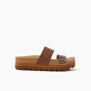 Reef Cushion Vista Hi Sandal - Brown Leopard