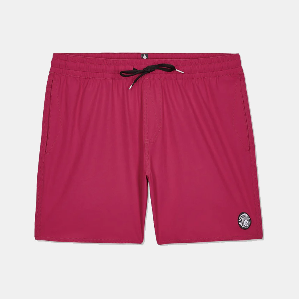 Volcom Lido Solid Trunk 16" Boardshorts - Sangria