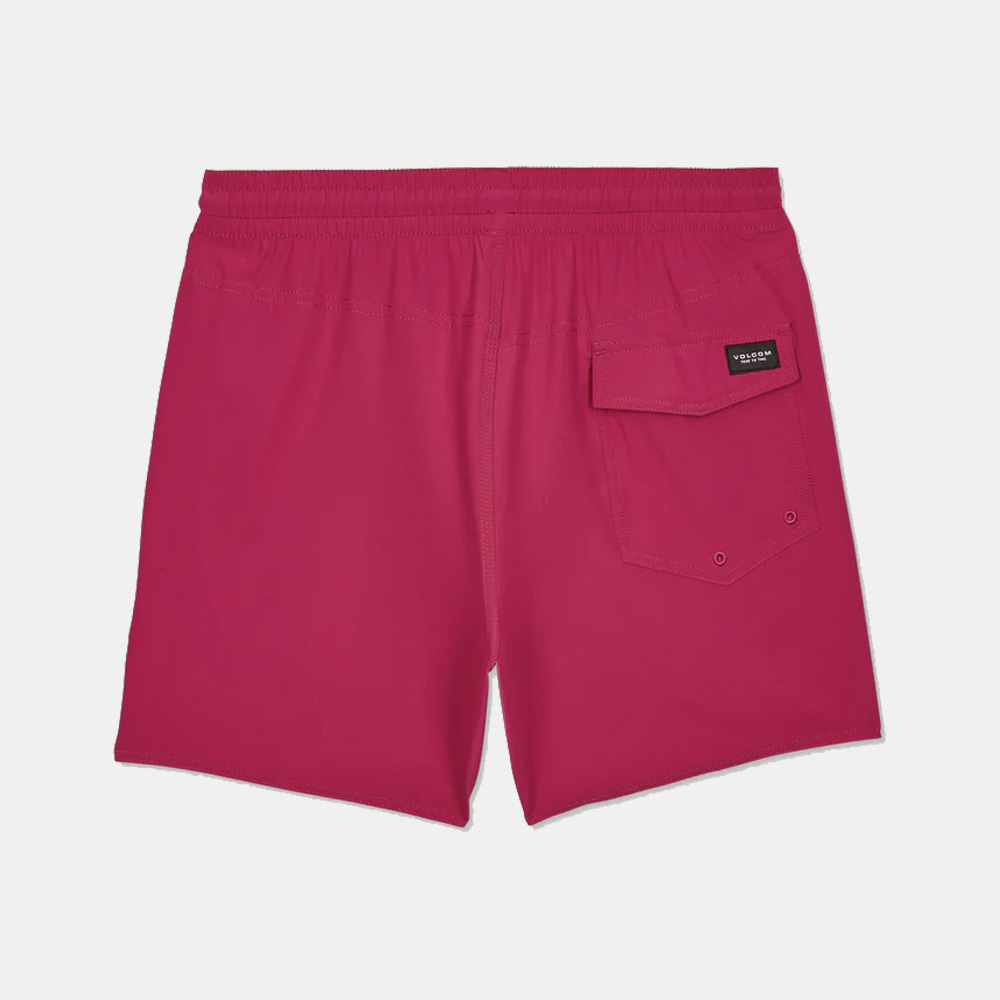 Volcom Lido Solid Trunk 16" Boardshorts - Sangria - Image 2