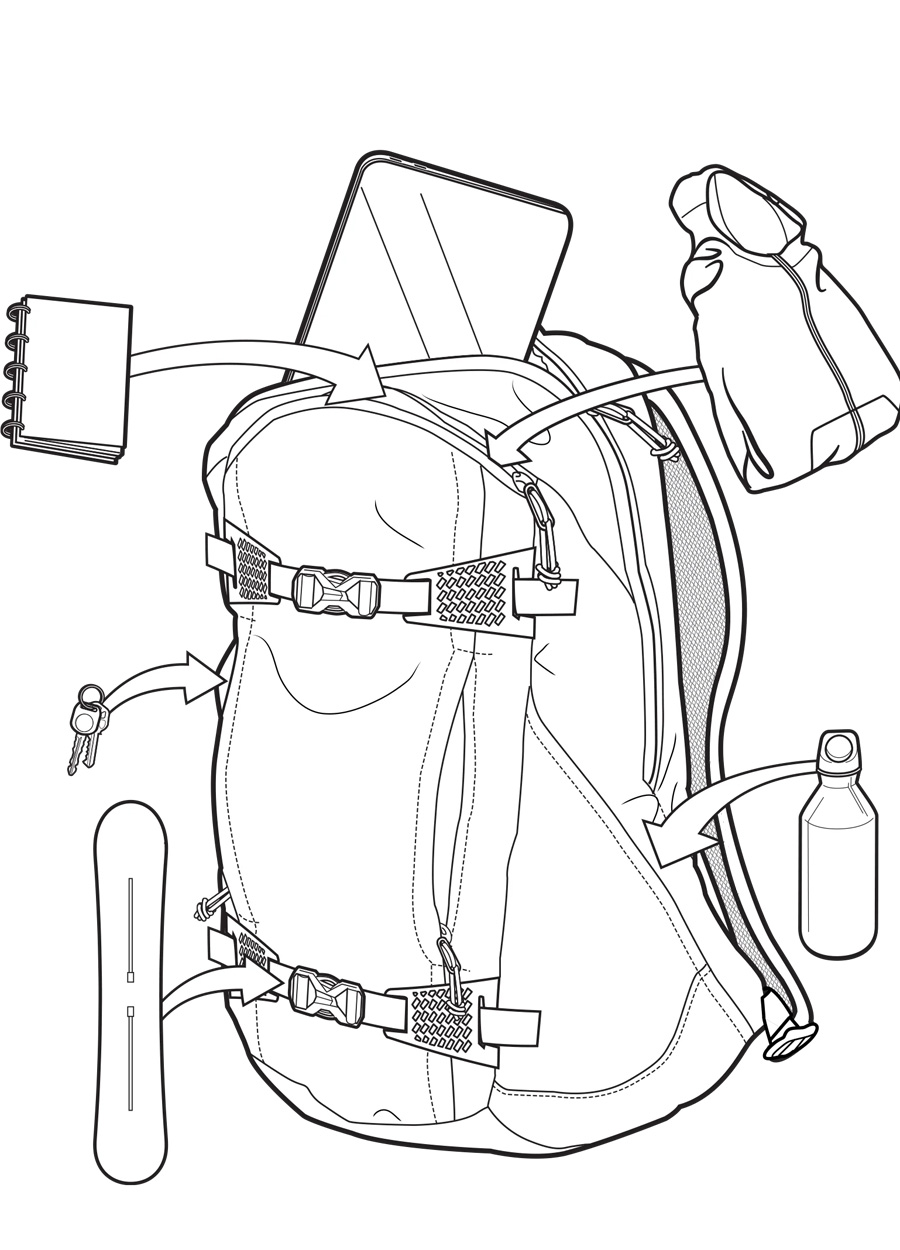 Burton Day Hiker 22L Backpack - Spiced Chai - Image 2