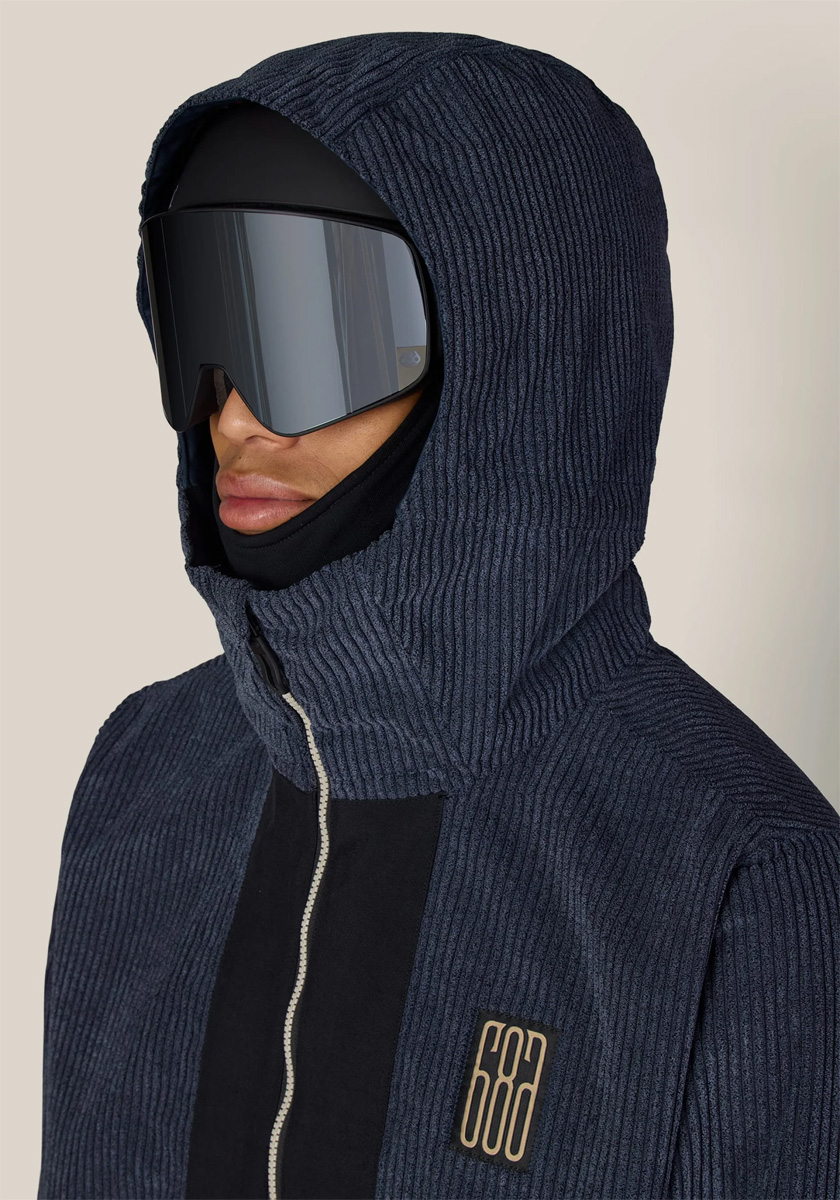 686 Ghost 2.5L Anorak - Navy Wide Wale Corduroy - Image 2