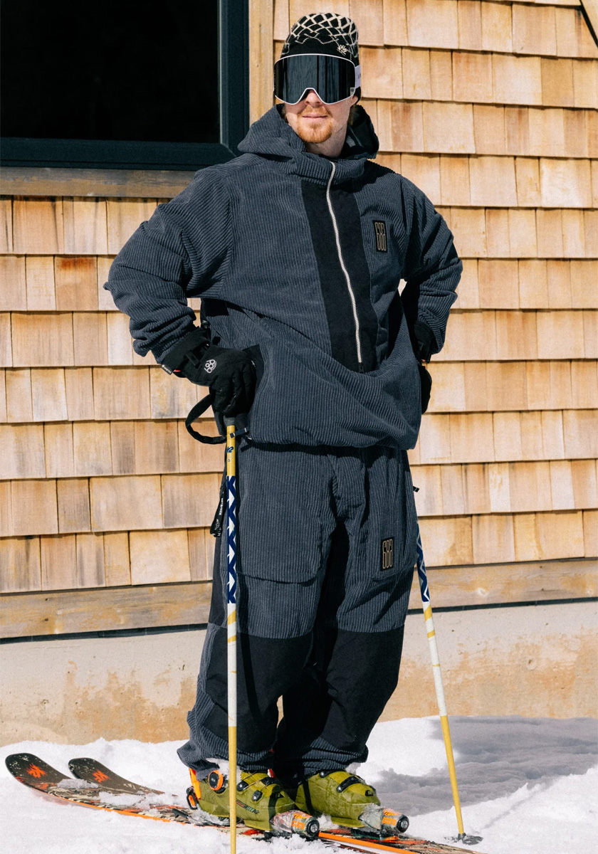 686 Ghost 2.5L Pant - Navy Wide Wale Corduroy - Image 6