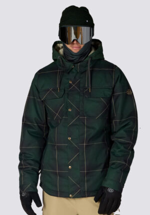 686 Woodland Ins Jacket - Moss Green Plaid