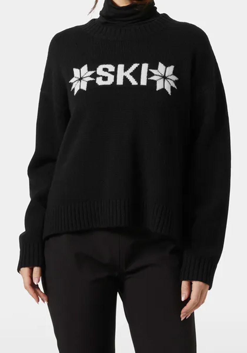 Helly Hansen Womens Bliss Ski Knit Sweater - Black