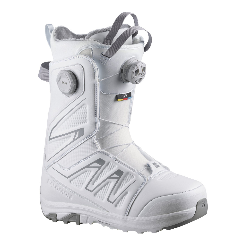 Salomon Womens Ivy Boa SJ Snowboard Boots 2027 - White - Image 3