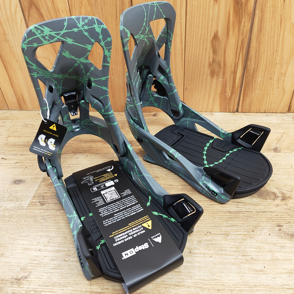 Burton Mens Step On Re:Flex Bindings 2027 - Gray/Green Voltage - Image 3